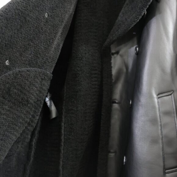 Guess men's trench coat faux fur black size XXL MSRP $350. - Picture 7 of 12